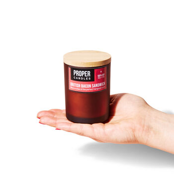 British Bacon Sandwich Scented Soy Wax Candle, 5 of 9