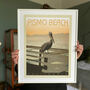 Personalised Pismo Beach Vintage Style Travel Print, thumbnail 1 of 5
