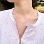 Waterproof Gold Plated Chain Necklace With White Dots, thumbnail 1 of 3