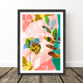 Abstract Pink Floral Art Print, 10 of 11