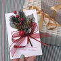 Apple Sprig Personalised Christmas Card, thumbnail 2 of 7