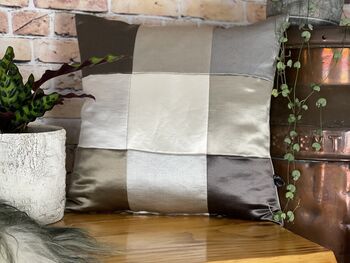 Silk Patchwork Cushion, 10 of 10