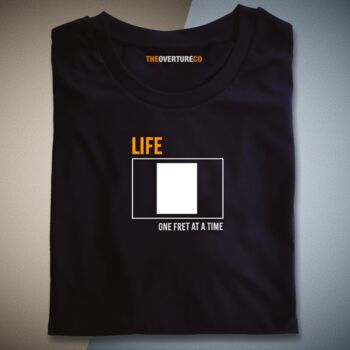 Guitar Shirt Gift For Guitarists. Life One Fret At A Time Single Fret Shirt, 9 of 11