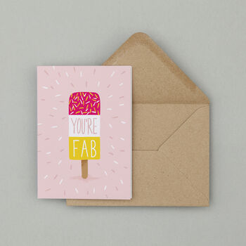 You're Fab Greetings Card, 4 of 6