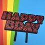 Spider Hero Style Happy Birthday Sign Cake Topper, thumbnail 4 of 4