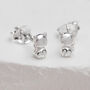 Sterling Silver Mini Cat Stud Earrings, thumbnail 1 of 4