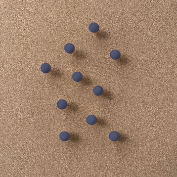 Wooden Ball Cork Board Pins Pack Of 10, 3 of 5