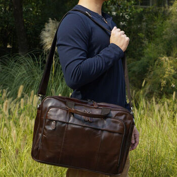 Classic Briefcase Laptop Bag, 9 of 12