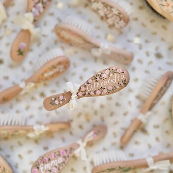 Personalised Hand Painted Baby Brush Keepsake Gift, 5 of 12