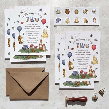 Winnie The Pooh Personalised Party Invitations, 5 of 7