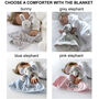 Personalised White Cable Blanket And Bunny Comforter, thumbnail 2 of 12