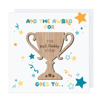 Thank You Teacher Card With Wooden Trophy, 8 of 10