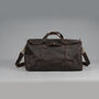 Genuine Leather Holdall With Stitched Detail, thumbnail 1 of 12