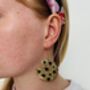 Cookie Glitter Earrings / 'One Tough Cookie' / Strength And Encouragement Gift / Gift For Bakers, thumbnail 7 of 7