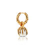 The Dragon And The Ivory Pearl Hoop Earring Gold, thumbnail 1 of 4