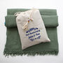 Soft Cotton Muslin Throw Blanket And Cotton Bag, thumbnail 3 of 10