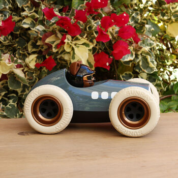 Midi Egg Racing Car With Carlos The Cat, 3 of 11