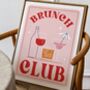 Brunch Club, Mid Century Cocktail Art Print, thumbnail 2 of 8