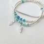 Artesia Amazonite Sterling Silver Shell Bracelet, thumbnail 5 of 8