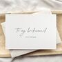 Personalised To My.. On My Wedding Day Calligraphy Wedding Card, thumbnail 3 of 5