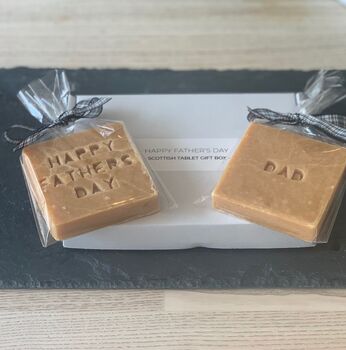 Fathers Day Scottish Tablet Gift Box, 2 of 5