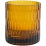 Amber Cut Glass Tea Light Holder, thumbnail 2 of 2