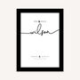 Personalised Mr And Mrs Wedding Print Elegant Keepsake Gift, thumbnail 1 of 7