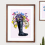 Riding Boot Bouquet Eco Print. One Print = One Tree, thumbnail 1 of 6