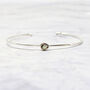 Alexandrite June Birthstone Sterling Silver Bangle, thumbnail 1 of 5