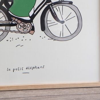 Babar Classic Bike Artwork Print, 2 of 3
