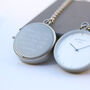 Modern Pocket Watch Swiss Movement In Silver, thumbnail 1 of 7