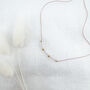 Crystal Quartz Silk Necklace April Birthstone Jewellery, thumbnail 1 of 2