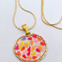 Disco Super Sparkly Pendant Necklace Small Hand Made, thumbnail 2 of 10