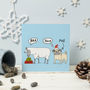 'Baa Hmm Pug' Christmas Cards, thumbnail 2 of 2