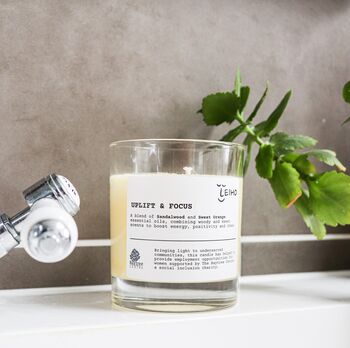 Handmade Sandalwood And Sweet Orange Soy Wax Candle, 3 of 4