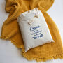 Personalised Christening Gift, Cotton Muslin Baby Blanket, thumbnail 1 of 8