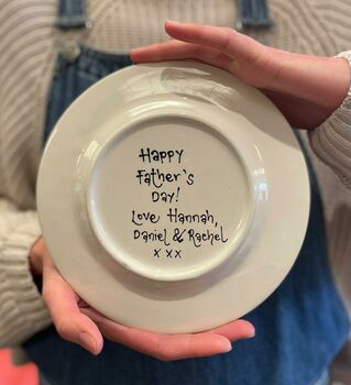 Hand Painted Personalised Dad's Plate, 2 of 2