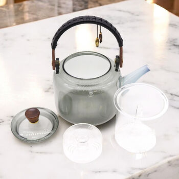 Glass Herbal Tea Infusion Teapot Loose Leaf Tea Infuser, 4 of 5