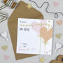Heart Balloon Anniversary Wife, thumbnail 1 of 2
