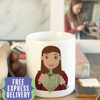 Personalised Knitting Mug, 2 of 7