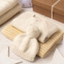 Unisex Sunny Yellow And Cream Knitted Baby Gift Box, thumbnail 1 of 11
