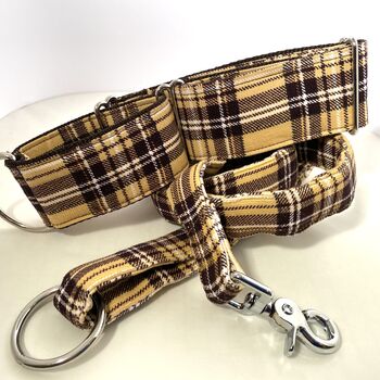 Martingale In Camel Check Print, Available Lead, 6 of 8