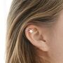 Gold Plated Or Sterling Silver Star Ear Cuffs, thumbnail 1 of 5