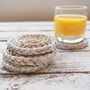 Wicker Drinks Coasters Set Of Four, thumbnail 1 of 4