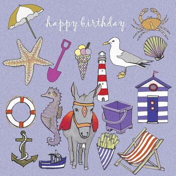 'Seaside' Birthday Card, 3 of 4
