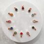 Rose Gold September Birthstone Curb Chain Bracelet Light Sapphire, thumbnail 2 of 4