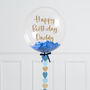 Personalised Blue Heart Confetti Bubble Balloon, thumbnail 1 of 2