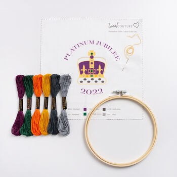 Embroidery Kit Platinum Jubilee, 3 of 4
