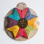Eight Gold And Paisley Mini Paper Star Lanterns, thumbnail 3 of 5