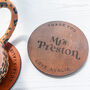 Personalised Favourite Teacher Leather Coaster Gift, thumbnail 3 of 6